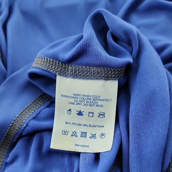 Lands' End Activewear Blue Long Sleeve Top XL - Picture 6 of 8